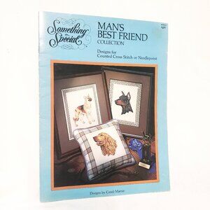 Man's Best Friend Cross Stitch Leaflet Something Special Candi Martin 1985